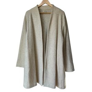 Madewell Cream Open Front Coat